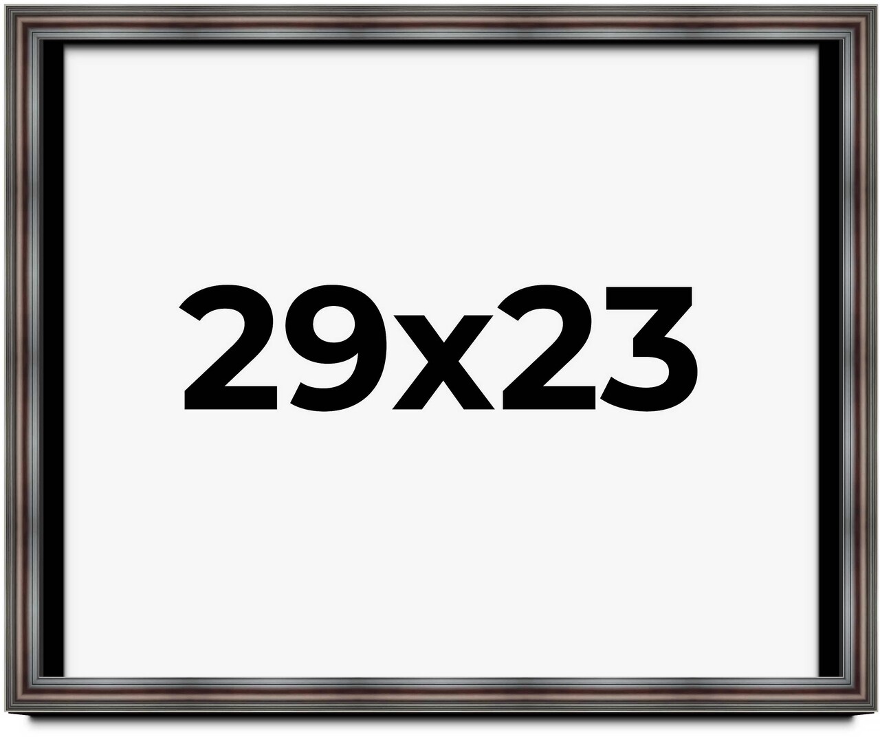 Photo Size Shadow Box 1.75" Deep Brown Frame - UV Acrylic, Backing, Hanging Hardware